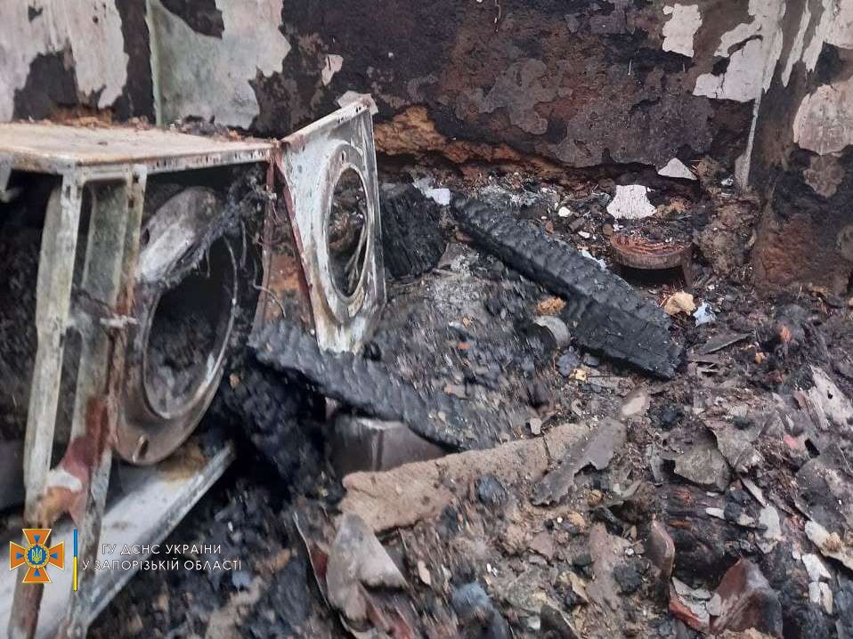 В Запорожье во время пожара погиб мужчина