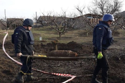 В Запорожской области нашли 100-килограммовую авиабомбу