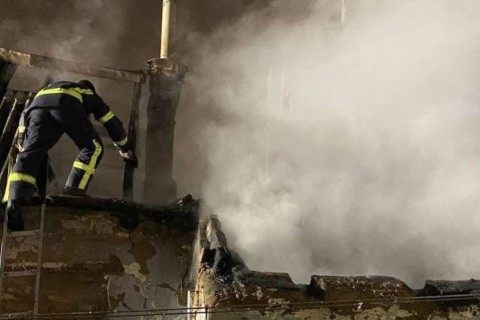 В Запорожье во время пожара погиб мужчина