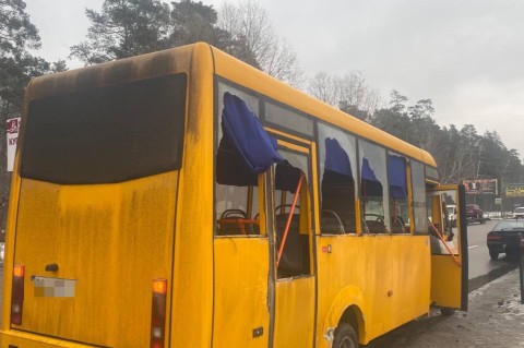 Возле Киева произошло ДТП с участием общественного транспорта
